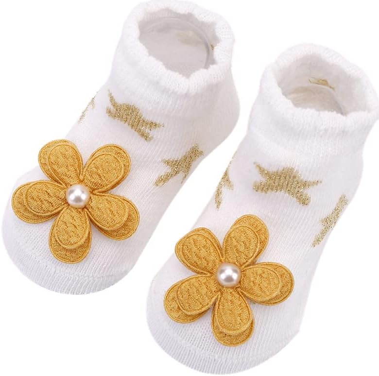 Newborn Baby-girls Socks and Bow Infant Toddler Ankle Socks - Image 4