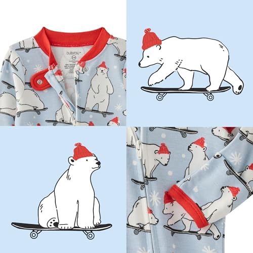 Butterblu Scout Sleep & Play 100% Organic Cotton Footed Zip Front PJs | GOTS - Image 6