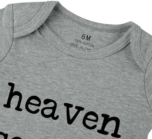 Heaven Sent Baby Bodysuit Religious Pregnancy Announcement Baby Romper Unisex - Image 2