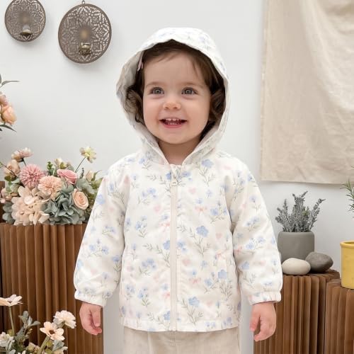 Toddler Baby Girl Windbreaker Jacket Zip Up Hoodie Long Sleeve Sweatshirt - Image 2
