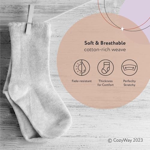 CozyWay Baby & Toddler Socks Ankle Comfy Cotton Socks - Image 4