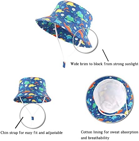 LANGZHEN Sun Protection Hat for Kids Toddler Boys Girls Wide Brim Summer - Image 7
