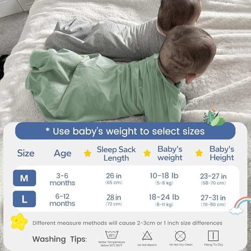 ZIGJOY Swaddle Sleep Sack 3-6 Months, 1.0 Tog Cotton Baby Swaddle Blanket - Image 5
