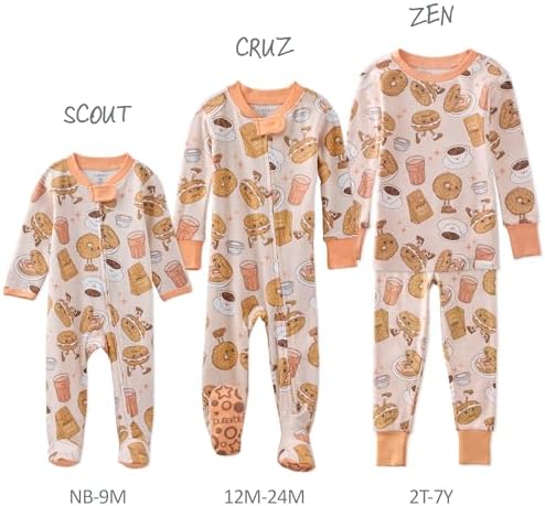 Butterblu Scout Sleep & Play 100% Organic Cotton Footed Zip Front PJs | GOTS - Image 6