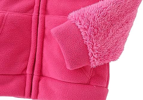 Toddler Winter Coats Baby Boys Girls Fuzzy Sherpa Fleece Jackets - Image 4