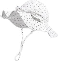 Baby Girl Sun Hat with UPF 50+ Outdoor Adjustable Beach Hat with Wide Brim by DANMY
