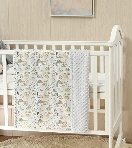 CREVENT 2Pcs 30''X40'' Cute Cozy Fluffy Warm Baby Blankets - Image 2