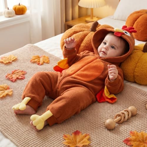 Monster Inc Halloween Baby Boy Girl Outfit Hoodie Rompers Newborn Jumpsuit - Image 4