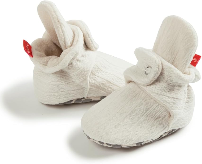 Infant Baby Boys Girls Cozy Fleece Booties Stay on Slippers Non Slip Soft - Image 4