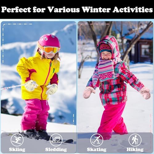 Sarfel Toddler Mittens Waterproof Toddler Gloves Baby Winter Mittens Toddler - Image 3