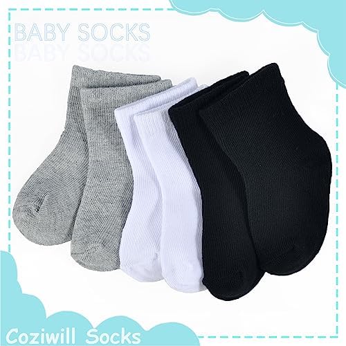 Baby Socks Infant White Crew Socks Baby Girls Soft Newborn Dress Sock Boys - Image 6