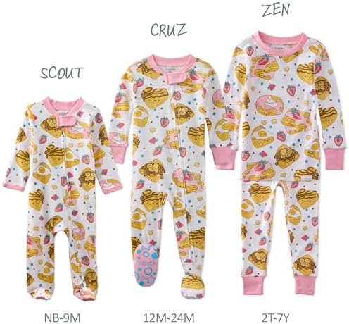 Butterblu Scout Sleep & Play 100% Organic Cotton Footed Zip Front PJs | GOTS - Image 5