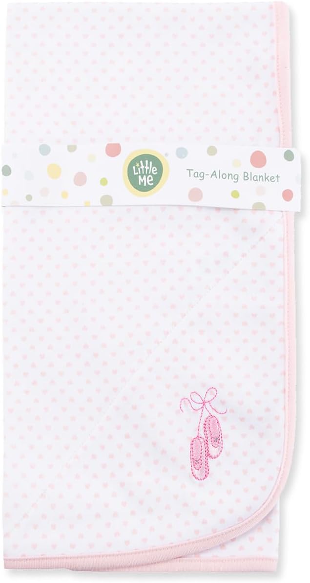 Little Me Blankets for Baby Girls' Prima Ballerina Swaddling Receiving Blanket by LittleMeChildrensApparel