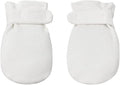 Newborn Baby No Scratch Mittens Stay On, 100% Cotton Breathable, Adjustable by Reyow