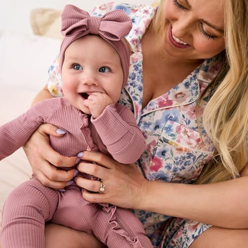 Little Sleepies Ruffle Zippy, Viscose from Bamboo Baby Pajamas, Girls Sleepers - Image 3