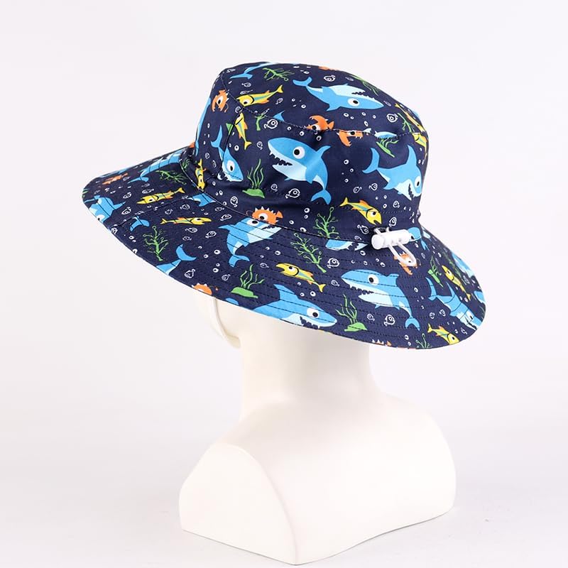 LANGZHEN Sun Protection Hat for Kids Toddler Boys Girls Wide Brim Summer - Image 4