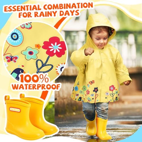 Twistover 2 Pcs Toddler Raincoat Boot Set - Image 7