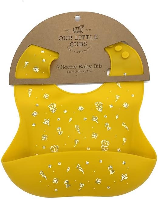 Silicone Baby Bibs Adjustable Fit Baby Bib Waterproof Bibs Baby Eating Supplies by OurLittleCubs
