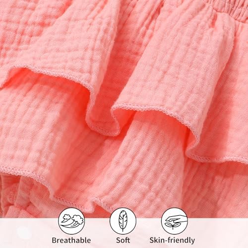 YOUNGER TREE Baby Girl Clothes Infant Summer Romper Dress Sleeveless Bodysuit - Image 5