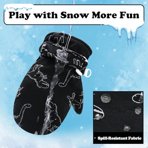 Sarfel Toddler Mittens Waterproof Toddler Gloves Baby Winter Mittens Toddler - Image 2