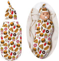 Pizza Swaddle Blankets Soft Receiving Blanket Baby Swaddle Wrap by Figtihw