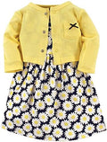 Hudson Baby Infant and Toddler Girls Cotton Dress and Cardigan Set by HudsonBaby