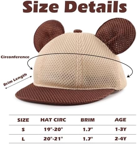 JANGANNSA Baby Duck Cap Infant Kids Sun Hat Bear Cute Cartoon Caps Spring Summer - Image 6