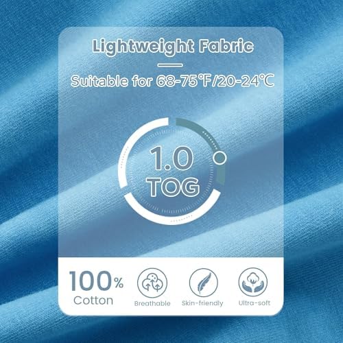 ZIGJOY Swaddle Sleep Sack 3-6 Months, 1.0 Tog Cotton Baby Swaddle Blanket - Image 3