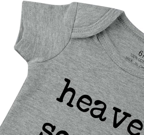 Heaven Sent Baby Bodysuit Religious Pregnancy Announcement Baby Romper Unisex - Image 3