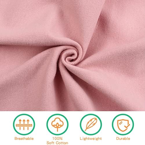PESAAT Cotton Baby Swaddle Hat Set Newborn Infant Hats Receiving Blankets - Image 4