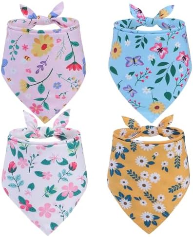 EXPAWLORER Spring Dog Bandanas 4 Pack by EXPAWLORER