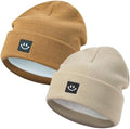 MaxNova 2 Pack Baby Beanie Fleece Lined Knit Toddler Hat by MaxNova