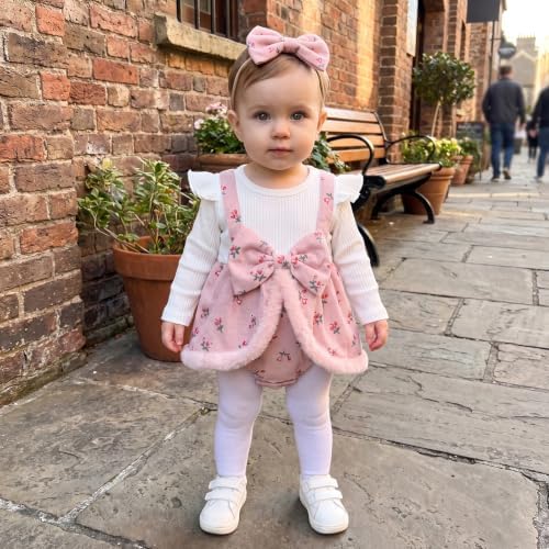 FYBITBO Newborn Baby Girl Clothes Floral Romper Dress Infant Bodysuit 0-12M - Image 6
