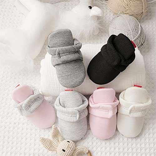 Meckior Newborn Infant Baby Girls Boys Warm Fleece Winter Booties First Walkers - Image 4