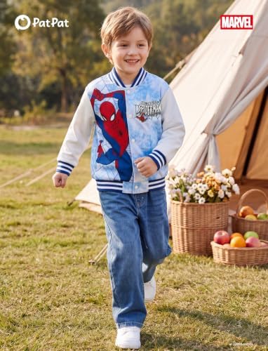 Disney Bomber Jacket Spider Man Marvel Toy Story Cars Varsity Cardigan2-13Y - Image 2