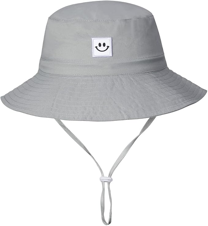 Baby Sun Hat Smile Face UPF 50+ Toddler Bucket Hat - Image 2