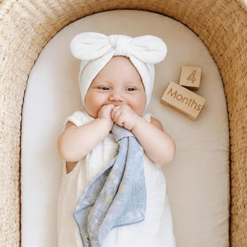 DRESHOW BQUBO Newborn Baby Bow Knot Turban Hat Hospital Hat Baby Infant Beanie - Image 4