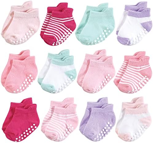 Hudson Baby Unisex Baby Non-Skid No-Show Socks by HudsonBaby