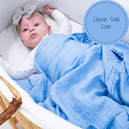 LollyBanks Muslin Swaddle Blankets 2 Pack, 100% Cotton Baby Blanket - Image 3