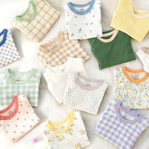 Konny Baby Bodysuit 2-Pack Cotton Mesh Short-Sleeve Newborn Baby Boy Girl - Image 6