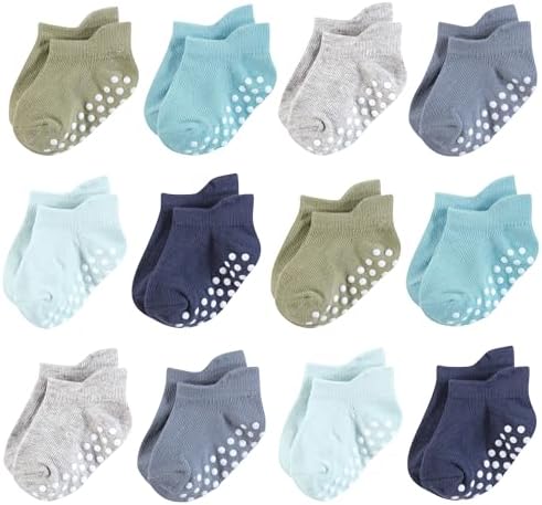 Hudson Baby Unisex Baby Non-Skid No-Show Socks by HudsonBaby