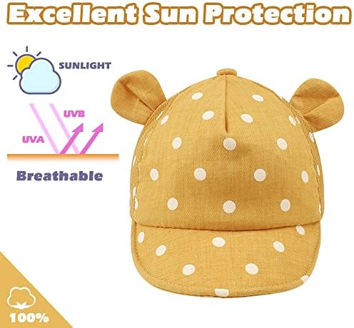 JANGANNSA Baby Duck Cap Infant Kids Sun Hat Bear Cute Cartoon Caps Spring Summer - Image 5