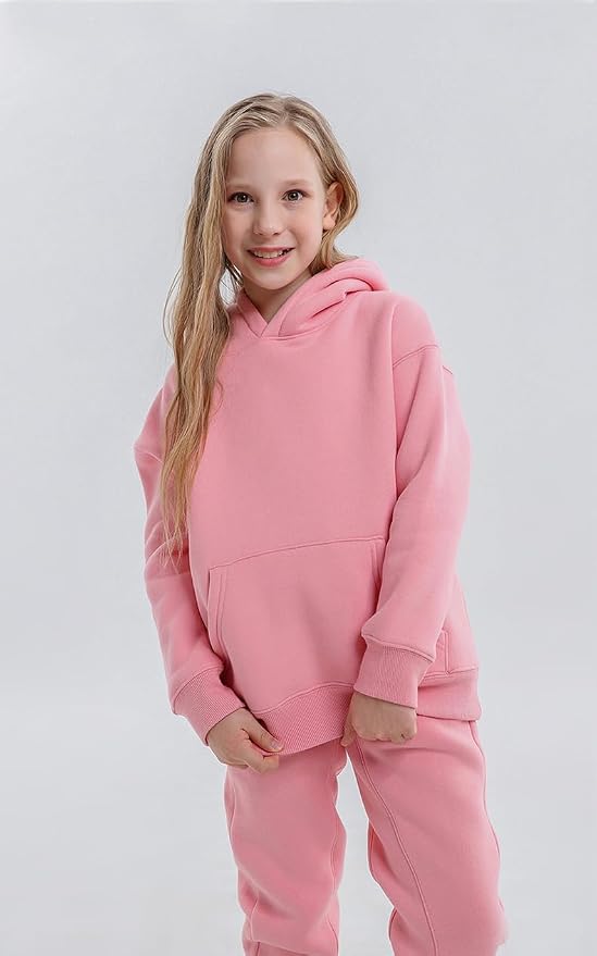 Toddler Boys Girls Sweatshirt Cotton Solid Fall Pullover Hoodie | Long Sleeve - Image 4