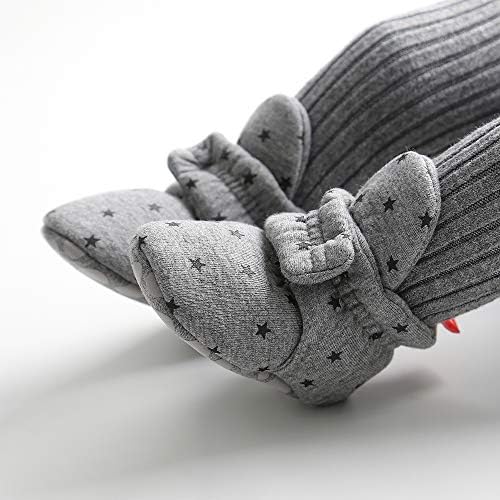 HsdsBebe Unisex Newborn Baby Cotton Booties Non-Slip Sole - Image 2