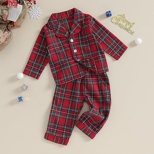 Kids Baby Girl Boy Satin Pajamas Set Button Down Sleep Shirt Top+Long Pants - Image 2