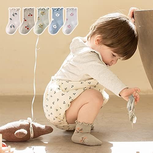 Toddler Girl Ruffle Socks Baby Girls Knee High Socks - Image 2
