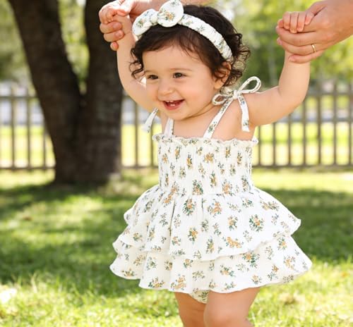 YOUNGER TREE Baby Girl Clothes Infant Summer Romper Dress Sleeveless Bodysuit - Image 2