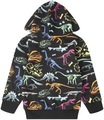 RETSUGO Baby Boys Dinosaurs Hoodie Boy Girls Truck Pullover - Image 7