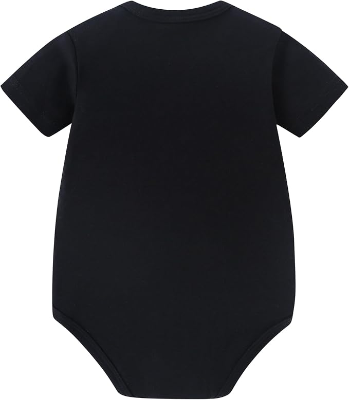 AIWUHE Unisex-Baby Short Sleeve Bodysuits Cotton One-piece Boy Girl Summer - Image 2