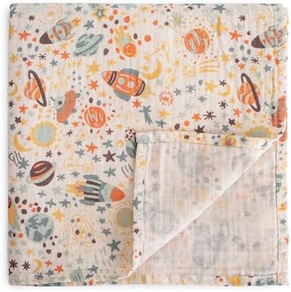 mushie Muslin Baby Swaddle Blanket | 100% Organic Cotton by mushie